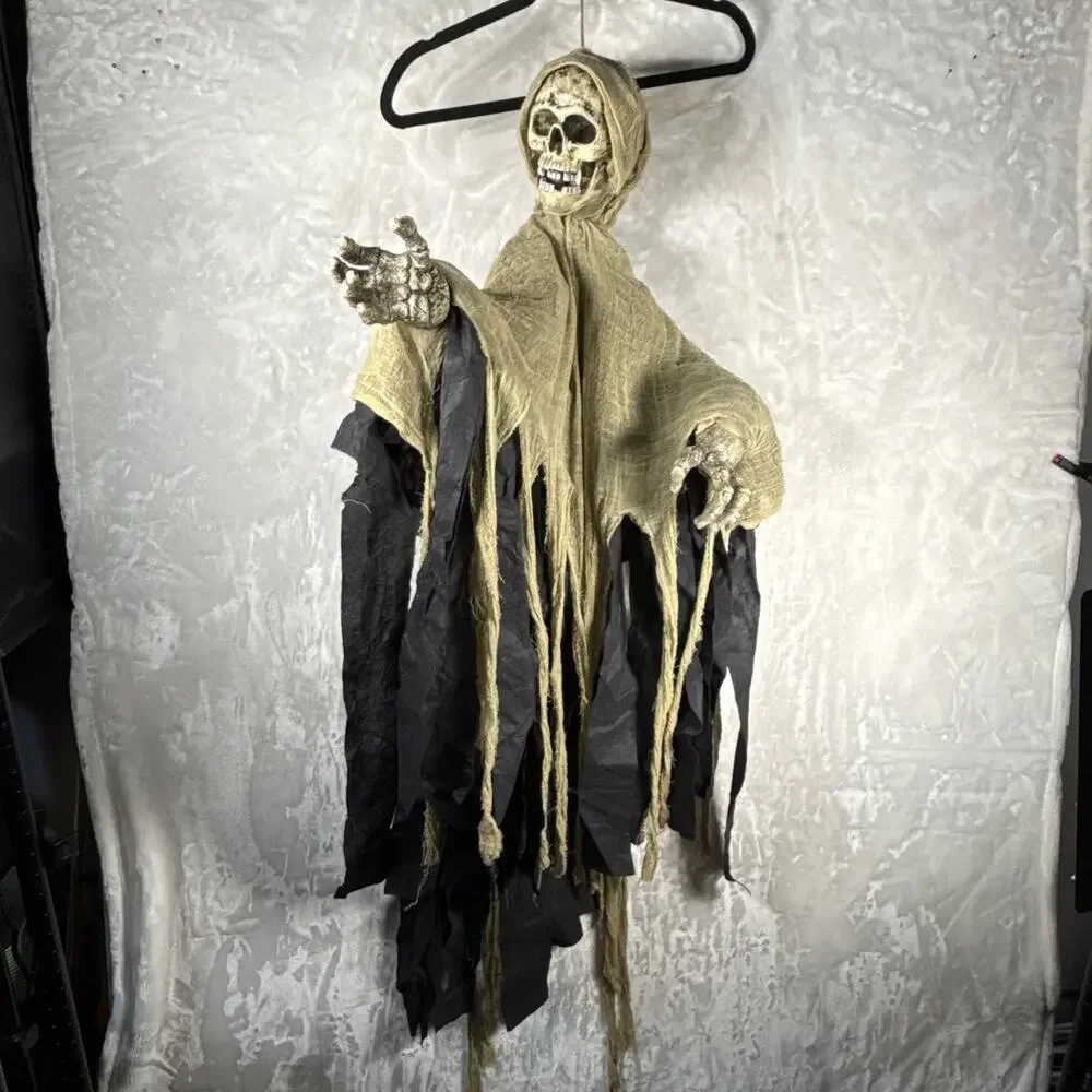 RARE Paper Magic Group Animated Hanging Reaper Halloween